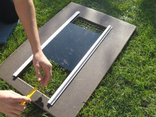 Montage Hühnerklappe